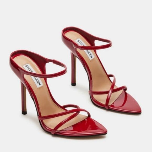 Steve Madden Red Pump Heels 9 Stunner Stiletto - Picture 1 of 4